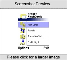 ECTACO FlashCards English <-> Finnish for Nokia Screenshot
